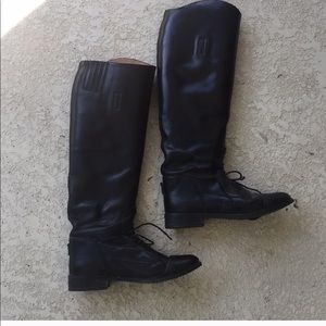 Ovation finalist black leather riding boots